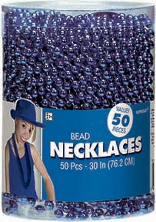 Bead Necklaces 50pcs - Blue