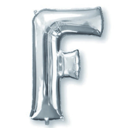 SuperShape Letter F Silver
