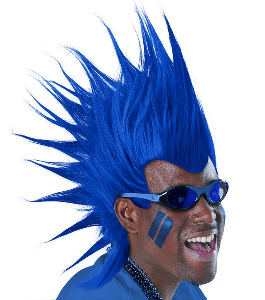 Mohawk Wig - Blue