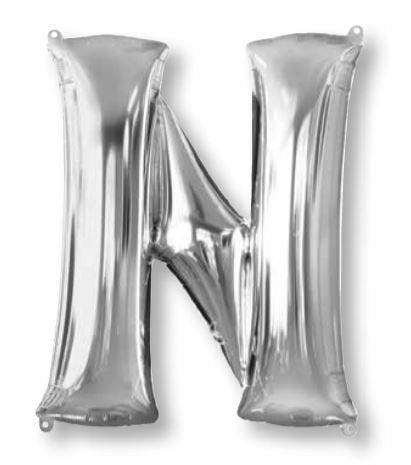 SuperShape Letter N Silver
