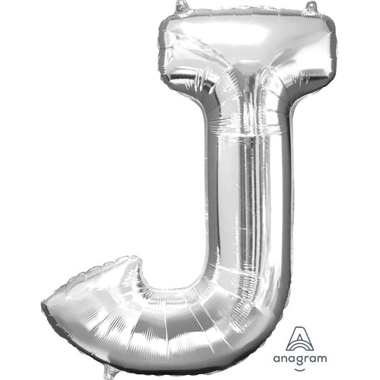 SuperShape Letter J Silver