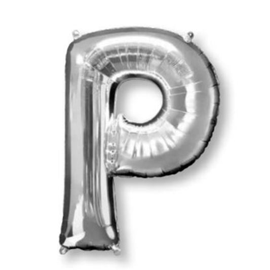 SuperShape Letter P Silver
