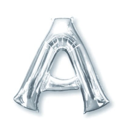 SuperShape Letter A Silver