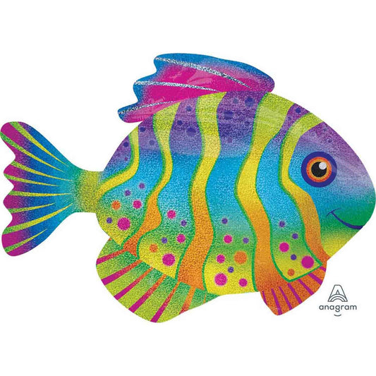 SuperShape Holographic Colourful Fish