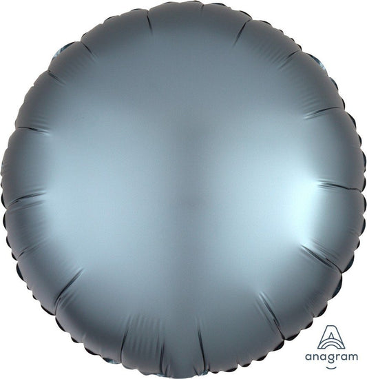 45cm Standard HX Satin Luxe Steel Blue Circle