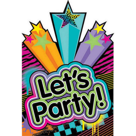 Totally 80s Postcard Invitations