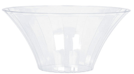 Flared Bowl Plastic Clear Medium 23cm