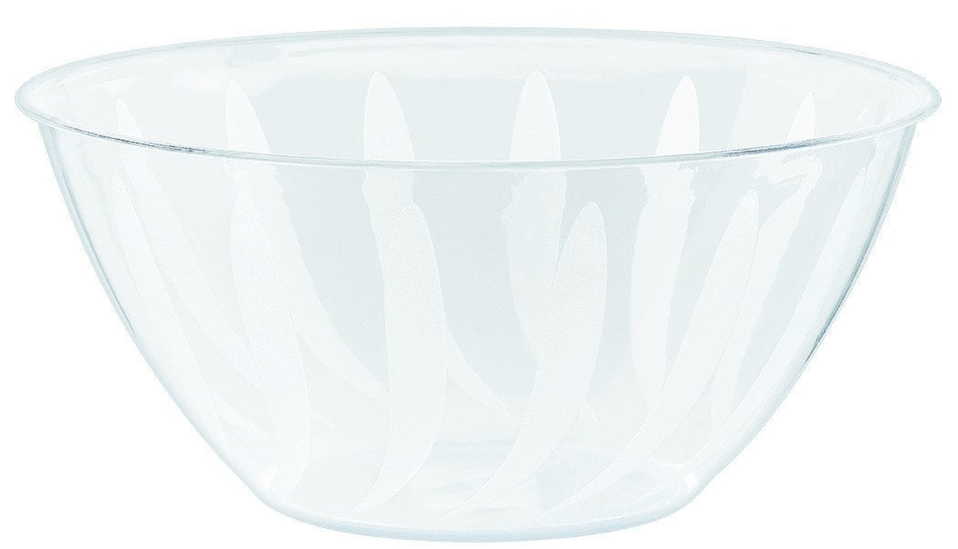 Swirl Bowl Clear - Plastic