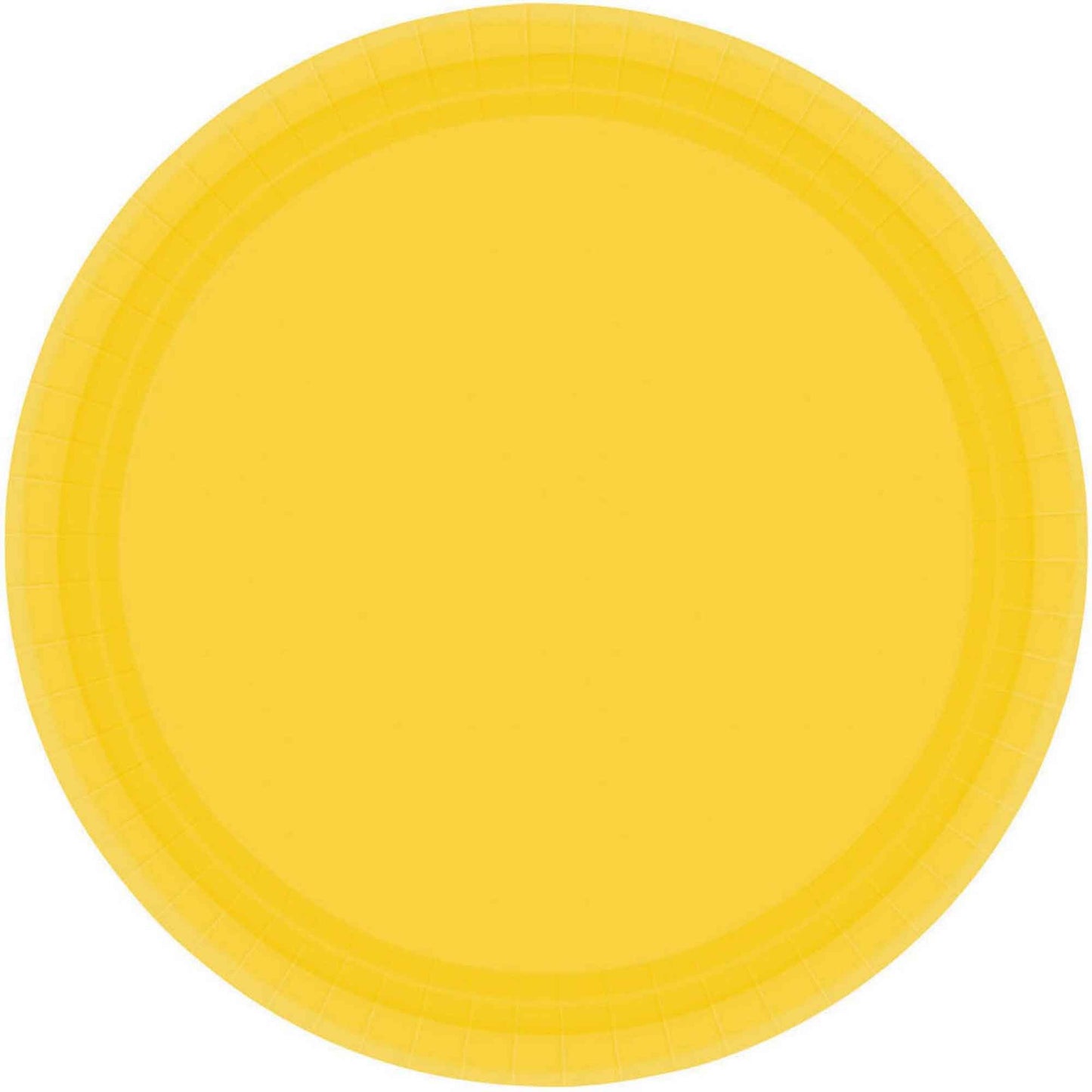 Paper Plates 9"/23cm Round 8CT - Yellow Sunshine
