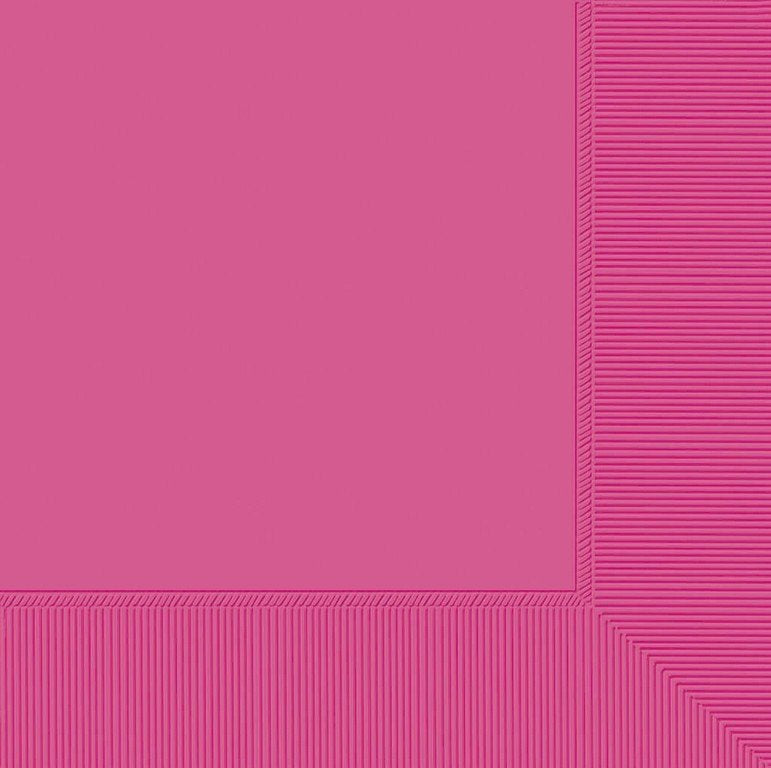 Lunch Napkins 20 Pack 2 PLY - Bright Pink