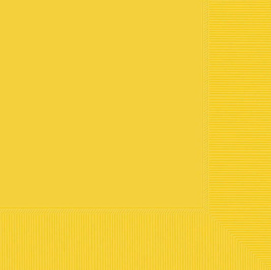 Lunch Napkins 20 Pack 2 PLY - Yellow Sunshine