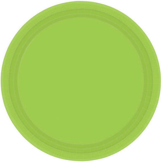 Paper Plates 9"/23cm Round 8CT - Kiwi
