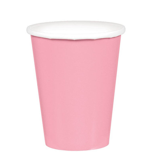 266ml Cups Paper - New Pink (Pack of 20)