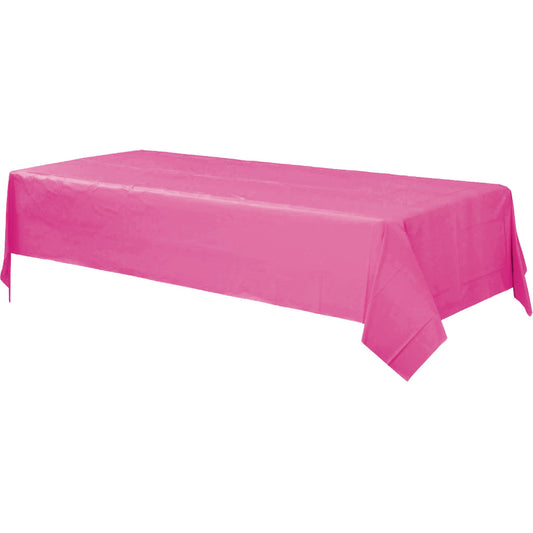 Plastic Rectangular Tablecover- Magenta