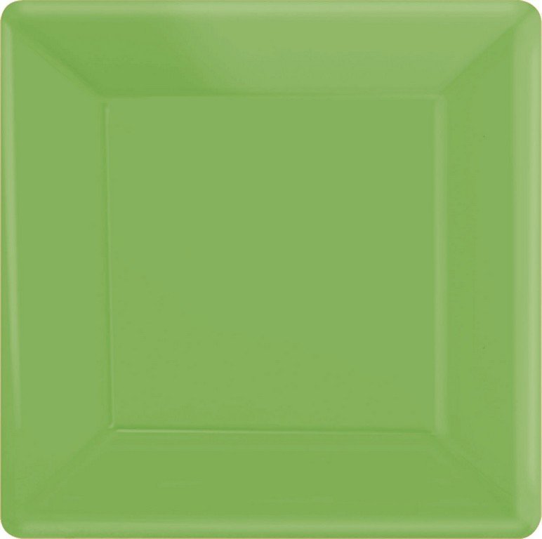 Paper Plates 26cm Square 20CT - Kiwi