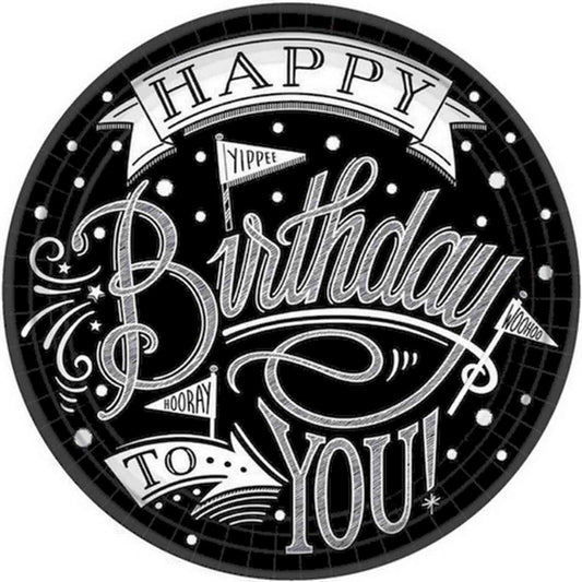 Hooray, It's Your Birthday 23cm Round Paper Plates