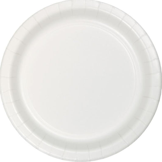 White Banquet Plates Paper 26cm