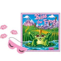 Kiss The Frog Game Pin the Kisses on the Frog