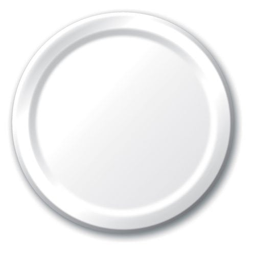 White Lunch Plates Paper 18cm