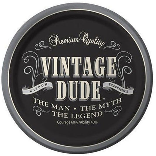 Vintage Dude Lunch Plates Paper 18cm