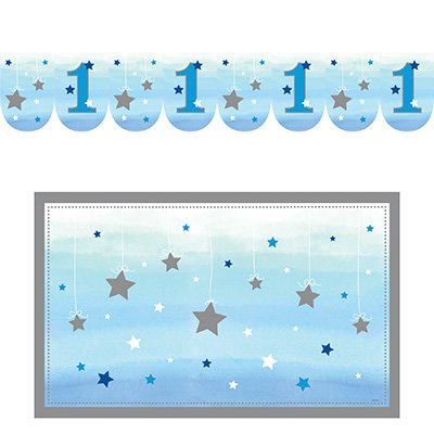 One Little Star Boy High Chair Kit 1st Birthday