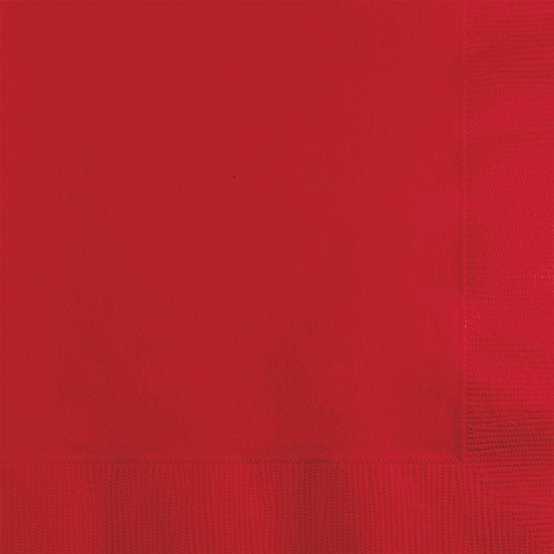 Classic Red Beverage Napkins