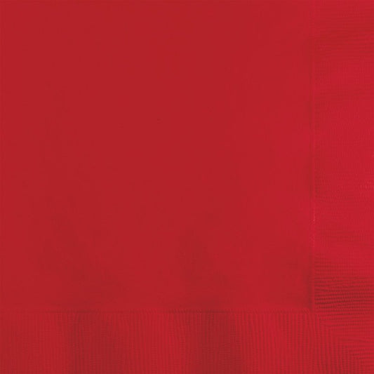 Classic Red Beverage Napkins