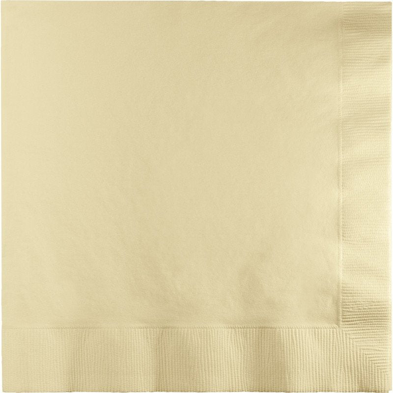 Ivory Beverage Napkins