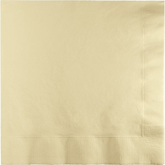 Ivory Beverage Napkins