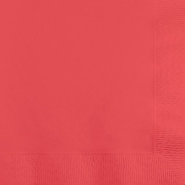 Coral Lunch Napkins