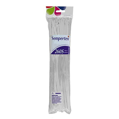 Sempertex 260T Fashion White Modelling Latex Balloons 005, 50PK