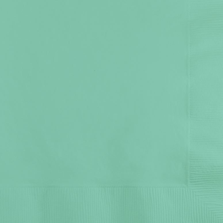 Fresh Mint Green Beverage Napkins
