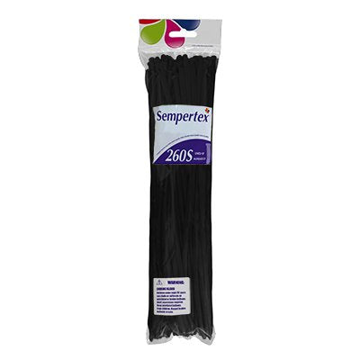 Sempertex 260T Fashion Black Modelling Latex Balloons 080, 50PK