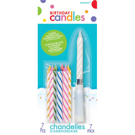 Candles with Musical Holder