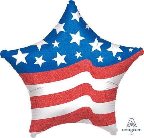 45cm Standard XL Patriotic Star