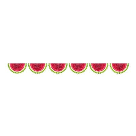 Watermelon Design Fan Bunting Paper Garland