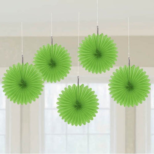 Mini Fan Decorations - Kiwi