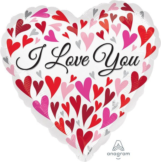 45cm Standard HX I Love You Happy Hearts