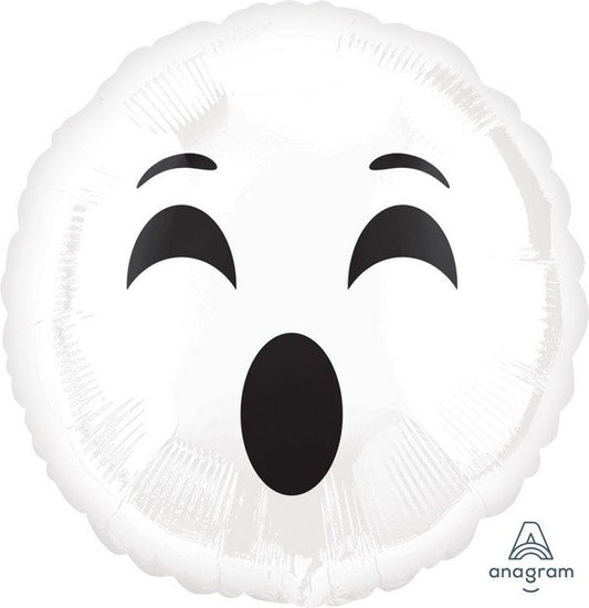 45cm Standard Emoticon Ghost #BOO Halloween Balloon