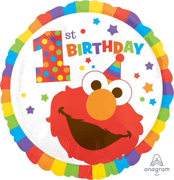 45cm Standard HX Sesame Street 1st Birthday