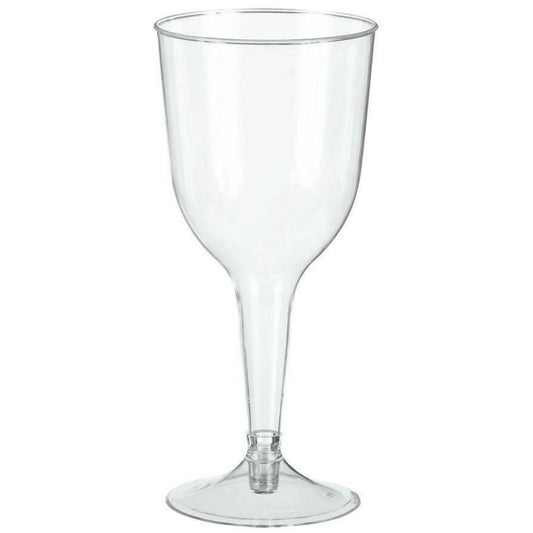 Big Party Pack Wine Glasses Clear Plastic