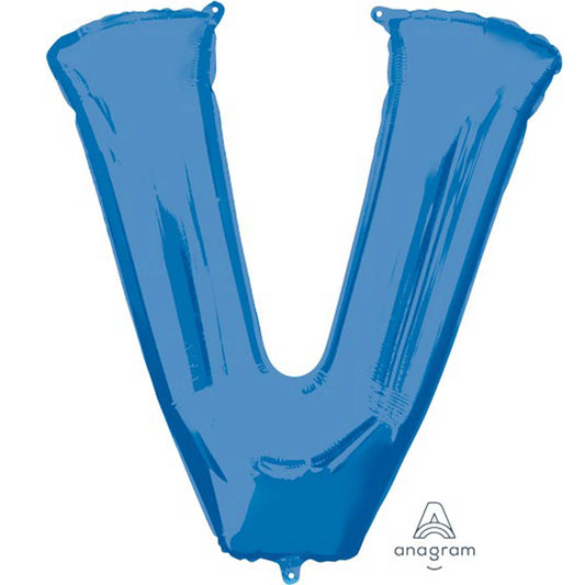 SuperShape Letter V Blue