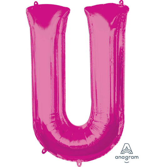 SuperShape Letter U Pink