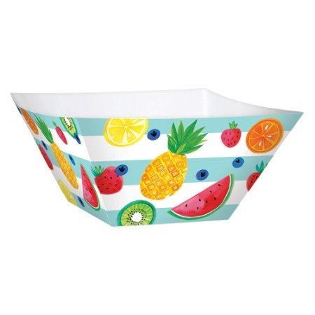Fruit Print Large Square Paper Bowls