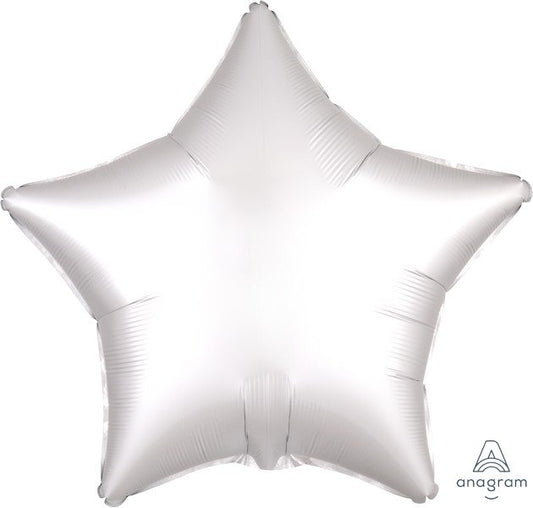 45cm Standard XL Satin Luxe White Star
