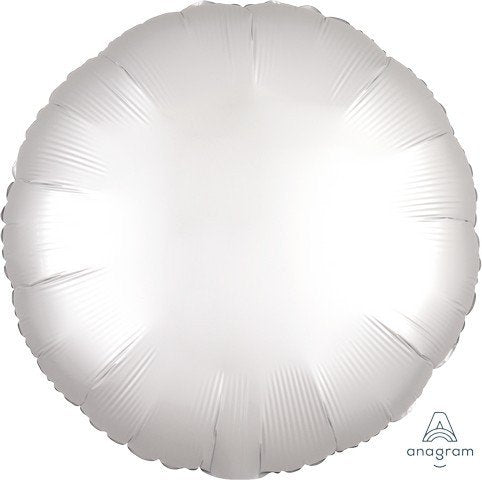 45cm Standard HX Satin Luxe White Circle