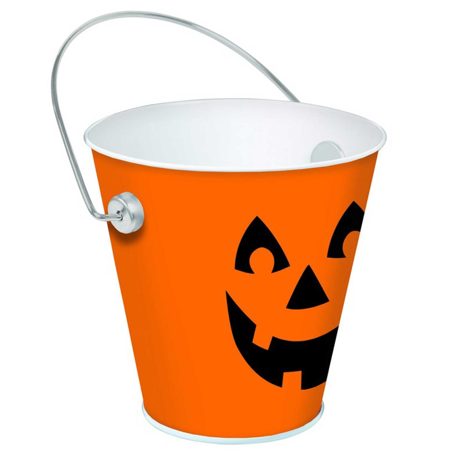 Jack-O'-Lantern Bucket Favor Container Metal
