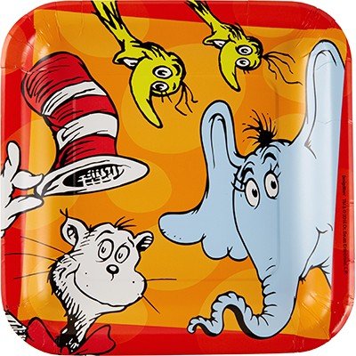 Dr.Seuss 23cm Square Paper Plates