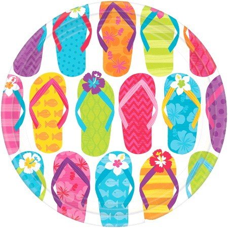 Flip Side 23cm Round Paper Plates