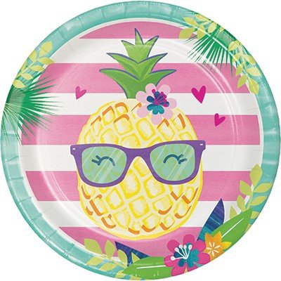 Pineapple N Friends Dinner Plates Paper 22cm